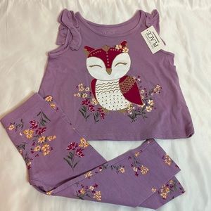 NWT Children’s Place 2pc Owl Outfit (18-24m)
